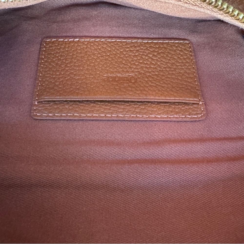 Quince Italian Pebbled Leather Sling Bag, Cognac - Picture 7 of 12